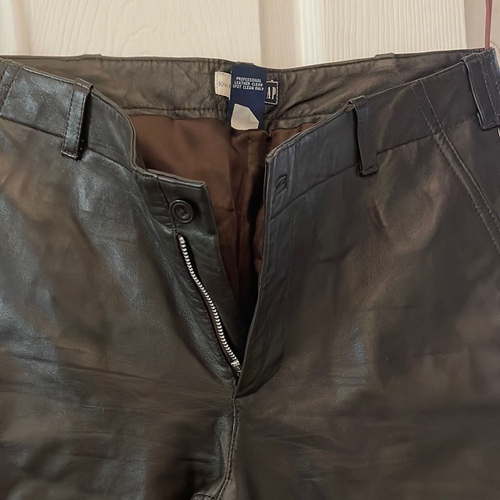 Genuine Brown Leather Pants